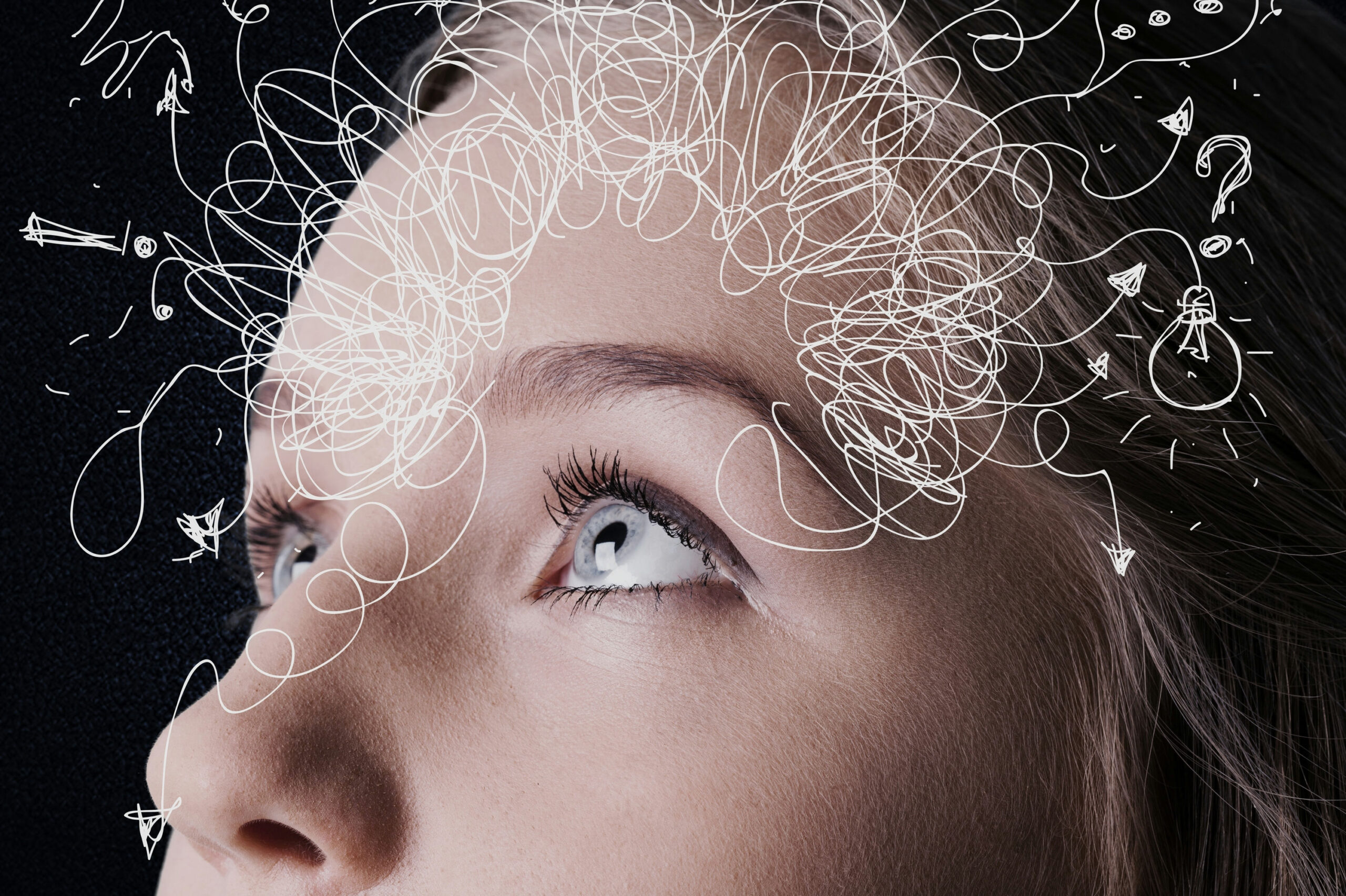 woman managing CPTSD and racing thoughts