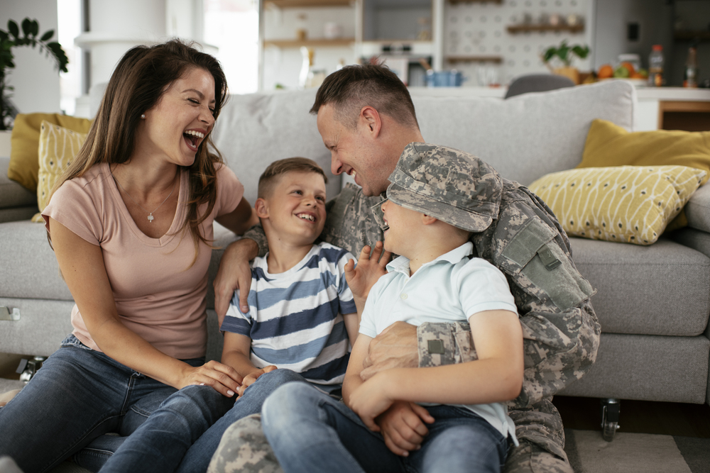 military man with PTSD gets help from family