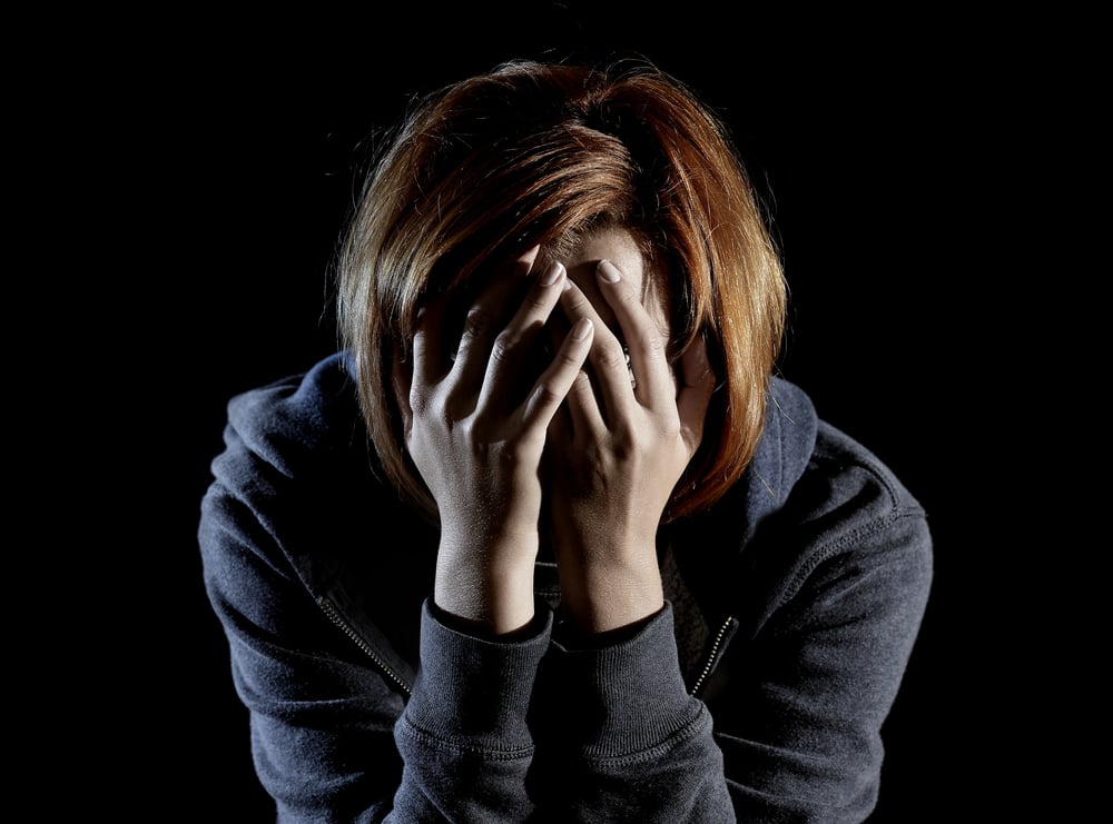 woman suffering from major depressive disorder