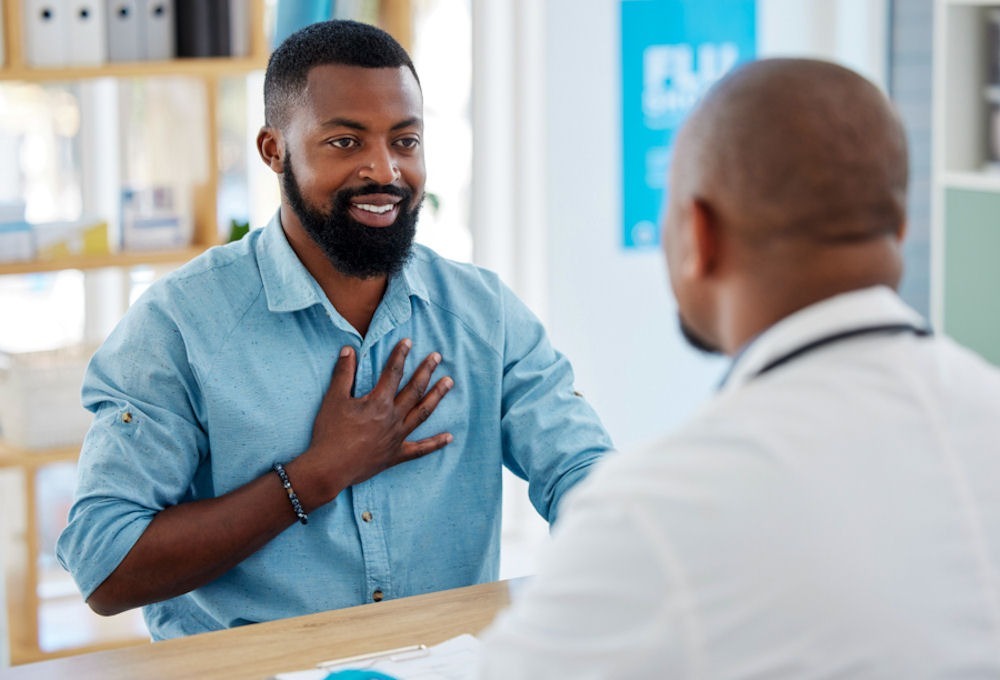 a man smiling during his treatment for PTSD