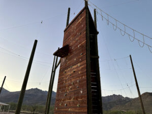 experiential therapy climbing wall at sabino recovery