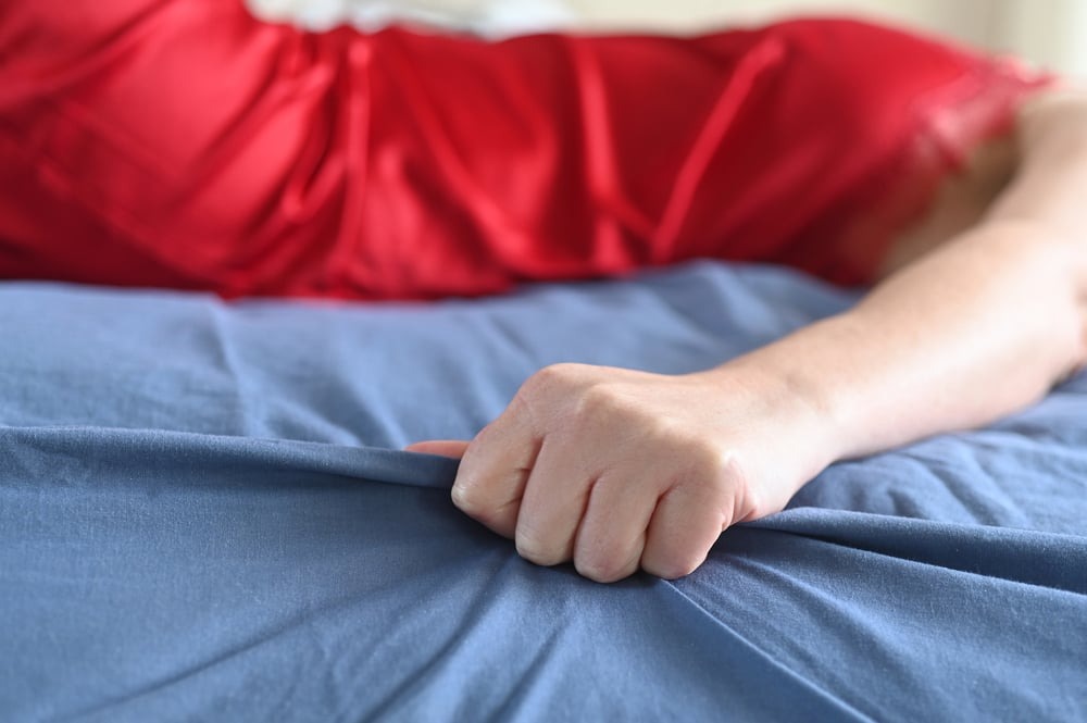 a woman having orgasm